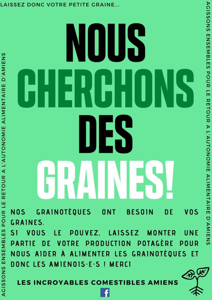 Nous cherchons des graines !